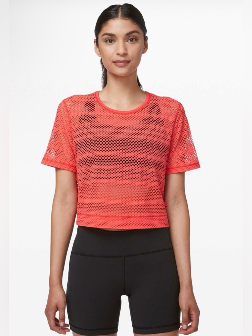 Lululemon Sweat Your Heart Short Sleeve in Hot Sunset | Size 6